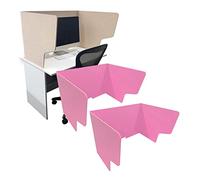 Acoustic Desk Divider 60/80/100 cm Freestanding Soundproof Partitions Noise & Visual Distraction Reduction 2Piece Acoustic Partition for Classroom Student Privacy