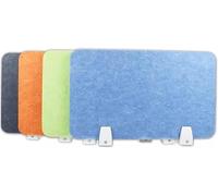 Acoustic Desk Divider - Green Soundproof Privacy Screen, 30x100cm Office Cubicle Partition, Noise-reducing Workstation Separator For Focus & Productivity Blu 30x120cm