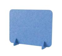 Acoustic Desk Divider Panel Sound Absing with Stable Base for Office Classroom Library & Home Worpace Blue 40x40cm