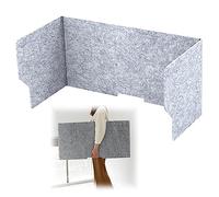 Acoustic Desk Divider Polyester Office Partition 60/80/100cm Privacy Panel with Noise Reduction Ideal for Offices Libraries ClassroomsSoundproof Workspace Solution