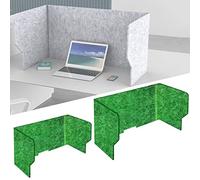 Acoustic Desk Divider Set of 2 Freestanding Soundproof Partition Walls Noise & Visual Distraction Reduction 0.35 Inch Thick Office Dividers for Remote Learning & Classrooms