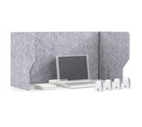 Acoustic Desk Divider Sound Absorbing Freestanding Partition Panel 80cm Portable Polyester Fabric for Home Office & Classroom Folding Desktop Screen Solution