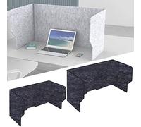 Acoustic Desk Dividers2 Pack Freestanding Privacy Screens 0.35" Thick Noise Reduction & Visual Distraction Barriers Ideal for Offices & Remote Learning