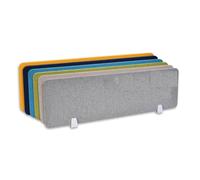 Acoustic Desk Privacy Divider Freestanding Soundproof Panel for Office & School Noise Reducing (Blue B 30X120CM)