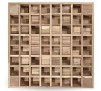 Acoustic Diffuser - Wood Acoustic Diffusion Panel - Wooden Sound Panels For Echo Reduction And Sound Control