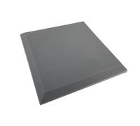 Acoustic Foam 4PCS 50X50cm Studio Acoustic Foam Large Size Square Soundproof Sound Absorption Treatment Insulation Flat Panels for Studio(Grey,50x50x3cm)