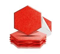 Acoustic Foam Panel, 6 Pcs Self-Adhesive Studio Soundproof Panels for Recording Acoustic Treatment Insulation(1.2cm Super Density,Large)