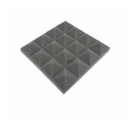 Acoustic Foam Panels 1pcs 25x25x5cm Pyramid Acoustic Foam Soundproof Studio Absorption Sound Proof Treatment Wall Panels Tile Polyurethane Sponge(GRAY)