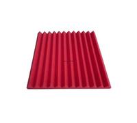 Acoustic Foam panels 24PCS 30x30x2.5cm Studio Acoustic Foam High Density SoundProofing Panels Triangle Wedge Tiles Sound Insulation Treatment Panels(Medium Density Red)
