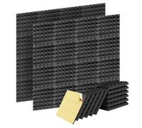 Acoustic Foam Panels 24pcs Sound Proofing Panels 12 x 12 x 2 Inches Self Adhesive High Density Acoustic Panels with Strong Glue for Home Office Recording Studio Absorbing Foam