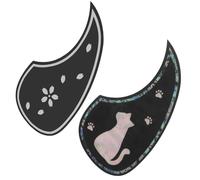 acoustic Guards Self Adhensive 2pcs Guitar Pickguard Strum Protection Anti-Scratch Board Acoustic Guitar Pickguard Decorative Folk Guitar