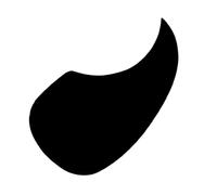 acoustic Guards Self Adhensive Guitar Guard Guitar Pickguard Protects Your Guitar Water Drop Shape 40/41 Inch Acoustic Guitar Folk Guitar Pickguar(Black)