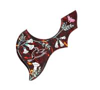 acoustic Guards Self Adhensive Sealed Thickened Guitar Pickguard with Colorful Shells Flowers and Birds Other Pickguard Accessories Veneer Protection(5)