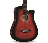 Acoustic Guitar 38" Classical Guitar With Performance Bag Steel String Strap Beginners Adults Guitar Popular Music Playing, 9 Colors,E,bonny369