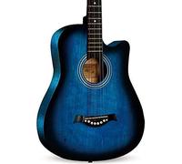 Acoustic Guitar 38" Classical Guitar With Performance Bag Steel String Strap Beginners Adults Guitar Popular Music Playing, 9 Colors,A,bonny369