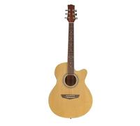 Acoustic Guitar 38" Compact Cutaway Design with Natural Gloss Finish by Sotendo