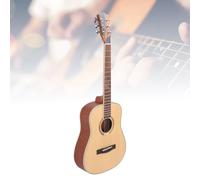 Acoustic Guitar, 6 String 34 Inch Classic Design Folk Guitar with Laurel Wood Fingerboard, Brass Acoustic Guitar Strings, Solid Spruce Top, Beginner Guitar for Kids, Glossed Finish
