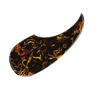 Acoustic Guitar Anti-Scratch Guard Plate Self-Adhesive Scratch Plate Yellow Pastes Pattern Guitar Pickguard Easy Install