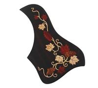 Acoustic Guitar Anti-Scratch Plate Rosewood Acoustic Guitar Self-adhesive Pickguard With Abalone Inlay For 40 Inch To 43 Inch Guitars(B)