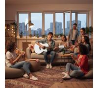 Acoustic Guitar Beginner Kit with Gig Bag, Strings, Strap, Tuner, Pitch Pipe, Picks for Easy Learning and Practice