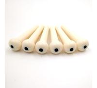 Acoustic Guitar Bridge Pin Puller - Plastic String Post Tool for Wood Guitars, 2 Pack, Compatible with International Models, Pure White and Black