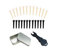 Acoustic Guitar Bridge Pin With ABS Saddles & Metal Puller Tool For Quick String Replacement ABS Guitar Bridge Pins