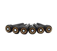 Acoustic Guitar Bridge Pins 18pcs Ebony Acoustic Guitar Slotted Bridge Pin with Shell dots Parts(White Circle)