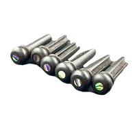 Acoustic Guitar Bridge Pins 2 Set Ebony Bone Rosewood Folk Replacement Accessories | Upgrade your guitar’s tone & look with 12 durable bridge pins. Easy fit for most acoustic guitars.