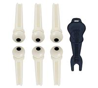 Acoustic Guitar Bridge Pins Pegs-6pcs with 1pc Bridge Pin Puller Remover，Ivory