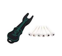 Acoustic Guitar Bridge Pins Pegs, Replacement End Pin with Puller Remover Pack of 6 Acoustic Pegs Peg String End