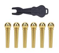 Acoustic Guitar Bridge Pins & Puller Set Bass Guitar Bridge Pegs String Remover Guitar Pin Puller Easy To Use