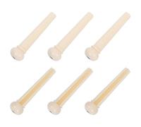 Acoustic Guitar Bridge Pins Size Standard 6pcs Plastic White