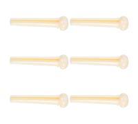 Acoustic Guitar Bridge Pins White Plastic 6pcs Standard Size