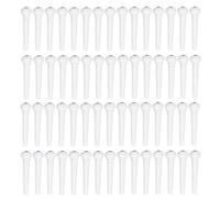 Acoustic Guitar Bridge Pins White Plastic Set String Pegs 100pcs | Removal Tool, Bridge Replacement Use, Lightweight Extractor, for Acoustic Models, Compact Accessory Pack