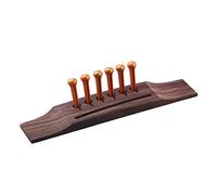 Acoustic Guitar Bridge Rosewood and Bronez-colored string pins 6pcs