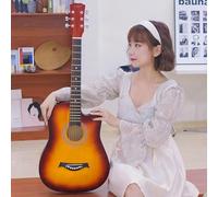 Acoustic Guitar Bundle for Beginners, Full Size Cutaway Acoustic Guitar Kit with Gig Bag and Spruce Top, Easy to Play