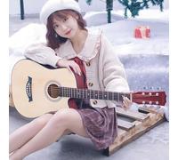 Acoustic Guitar Bundle for Beginners, Full Size Cutaway with Gig Bag and Spruce Top, Easy to Play for Adults and Teens