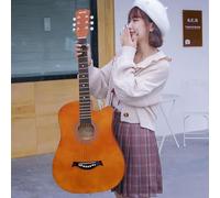 Acoustic Guitar Bundle for Beginners, Full Size Cutaway with Gig Bag and Spruce Top, Easy to Play for Adults and Teens