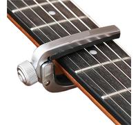 Acoustic Guitar Capo Guitar Capo Adjustable Roller Metal Perfect Quick Change Tune for Electric Acoustic, Bass, Violin, and Ukulele(Silver)