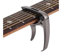 Acoustic Guitar Capo Metal Guitar Capo for Acoustic/Electric/Classic Trigger Change Tune Key Clamp(Silver)