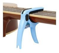 Acoustic Guitar Capo Universal Guitar Capo Three-In-One Multifunctional Metal CAPO Pick Card Slot String Starter Classic Accessories(Blue)