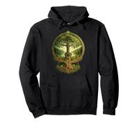 Acoustic Guitar Celtic Green Tree of Life St. Patrick's Day Pullover Hoodie