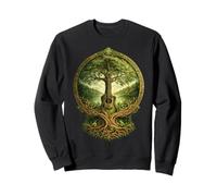 Acoustic Guitar Celtic Green Tree of Life St. Patrick's Day Sweatshirt