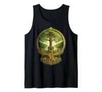 Acoustic Guitar Celtic Green Tree of Life St. Patrick's Day Tank Top