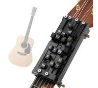 Acoustic Guitar Chord Presser for Acoustic with 20 Guitar Pick and a tuner, 15 Chords Presser for Guitar, Guitar Learning Aid Tool Accessories for Beginners Friends Gifts (New Model)