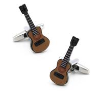 Acoustic Guitar Cufflinks, Cuff Links for Men, Music Themed, Wedding Accessory for Men