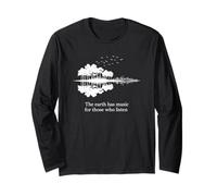 Acoustic Guitar Earth Has Music for Those Who Listen Long Sleeve T-Shirt