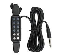 Acoustic Guitar Electric Transducer Soundhole Pickup, Wireless Guitar Preamplifier with Scratch - Resistant ABS Shell, Easy Install Plug - and - Play System for Folk Guitar Amplifi