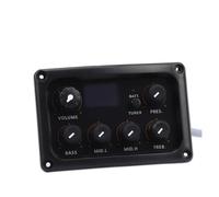 Acoustic Guitar Equalizer Pickup 5 Band With LCD Tuner Treble Middle Bass Control Volume Knob Complete Kit