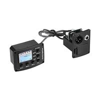 Acoustic Guitar Equzer,Acoustic Guitar 4-Band EQ Equzer Tone and Volume Amplifier Preamp Piezo Pickup 6.35mm XLR with Pitch Note Notch Function Clear LCD Display
